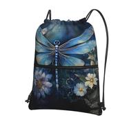 DIEzig Sac à dos à bandoulière réglable, sac à cordon de serrage pliable avec fermeture éclair pour w nd aventure