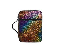 DIEzig Sac de rangement classique imprimé peau de serpent avec plusieurs poches, sac de transport polyvalent pour livre, tablette et stylo