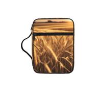 DIEzig Sac de rangement multi-poches avec imprimé champ de blé pour livre, tablette et stylo