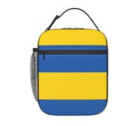 DIEzig Sac isotherme portable avec imprimé drapeau de l'Ukraine, sac à déjeuner isotherme pour le stockage des repas, le transport