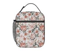 DIEzig Sac isotherme portable avec imprimé Tour Eiffel et fleurs de Paris