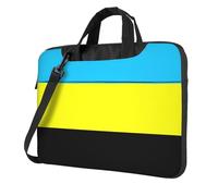 DIEzig Sac pour ordinateur portable imprimé drapeau du sultanat de Burongan en tissu Oxford doux confortable rembourré pour un usage quotidien, Noir , 14 inch