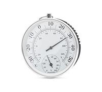 DIFCUL Thermomètre extérieur, thermomètre et hygromètre mural, thermomètre d'intérieur et jauge d'humidité, convient pour jardins, voitures, maisons, serres