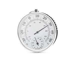 DIFCUL Thermomètre extérieur, thermomètre et hygromètre mural, thermomètre d'intérieur et jauge d'humidité, convient pour jardins, voitures, maisons, serres