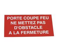 DIFF - Étiquette rigide porte coupe-feu - DIFF