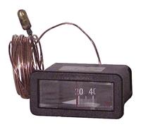 DIFF - Thermomètre rectangulaire, capillaire 3000mm, 0/120°C - DIFF