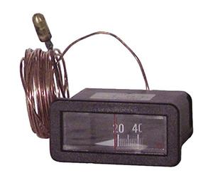 DIFF - Thermomètre rectangulaire, capillaire 3000mm, 0/120°C - DIFF
