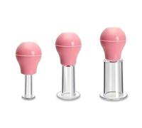 Diffaxy 3-teiliges Silikon Schröpfen Gesicht, Cupping Gesicht in 3 Größen für Gesicht, Hals, Rücken und Augen mit Massage-Vakuum-Saugfunktion