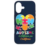 Différence d'autisme et Non indifférence Sensibilisation à l'Autisme Coque pour iPhone 17