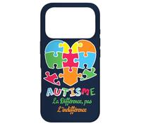 Différence d'autisme et Non indifférence Sensibilisation à l'Autisme Coque pour iPhone 17 Pro