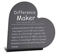 Différence Maker Définition Enseignant Boss Mentor Manager Coach Thank You Cadeaux Différence Maker Sign Coworker Leaving Christmas Retraite Gifts for Woman ABB14