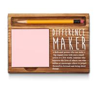 Difference Maker GSH19 Support de notes autocollantes avec citation de remerciement pour chef, patron, femme, meilleure maman, mentor, entraîneur, gestionnaire, collègue, employé, enseignant
