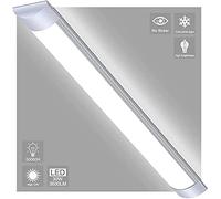Difference U 5 Pièces Néon Led 90cm, 30W 3600LM Tube LED, Blanc Froid 6500K Plafonnier Led, Ultraslim Reglette Led Garage, Eclairage Led pour Atelier,Salle de Bain,Cave,Bureau Eclairage