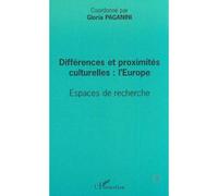 Différences Et Proximités Culturelles : L'europe - Espaces De Recherche