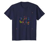 Différent est Beau : célébration de la diversité colorée T-Shirt, Enfant, Bleu Marine, 10 Ans