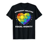 Différentes capacités égales dignité autisme Sensibilisation autiste T-Shirt
