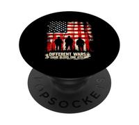 Différentes Guerres. Même Sang. Un ATH. Militaire Patriotique PopSockets PopGrip Adhésif