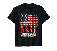 Différentes Guerres. Même Sang. Un ATH. Militaire Patriotique T-Shirt