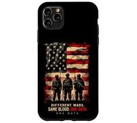 Différentes Guerres. Même Sang. Un serment. Patriotisme Militaire Coque pour iPhone 11 Pro Max