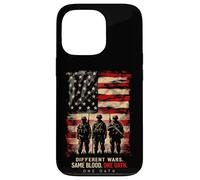 Différentes Guerres. Même Sang. Un serment. Patriotisme Militaire Coque pour iPhone 13 Pro