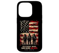 Différentes Guerres. Même Sang. Un serment. Patriotisme Militaire Coque pour iPhone 14 Pro