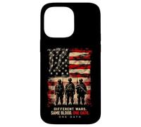 Différentes Guerres. Même Sang. Un serment. Patriotisme Militaire Coque pour iPhone 14 Pro Max