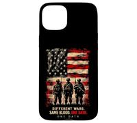 Différentes Guerres. Même Sang. Un serment. Patriotisme Militaire Coque pour iPhone 15 Plus