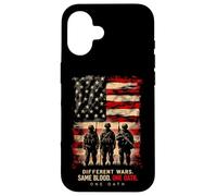Différentes Guerres. Même Sang. Un serment. Patriotisme Militaire Coque pour iPhone 16