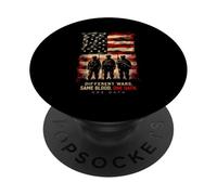 Différentes Guerres. Même Sang. Un serment. Patriotisme Militaire PopSockets PopGrip Adhésif