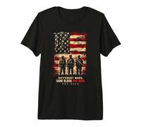 Différentes Guerres. Même Sang. Un serment. Patriotisme Militaire T-Shirt Haut de Gamme