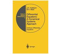 Differential Equations: A Dynamical Systems Approach