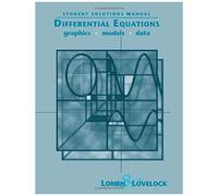 Differential Equations, Student Solutions Manual