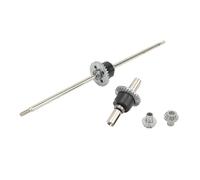 Différentiel RC, Ensemble Complet D'essieux RC en Acier Inoxydable, Pièces de Rechange de Différentiel Avant Arrière en Métal pour Wltoys 12428 12427 Voiture Télécommandée