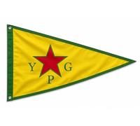 Différents drapeaux kurdes (YPG)