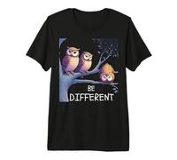 Différents solgan Disant des devises hiboux T-Shirt Haut de Gamme