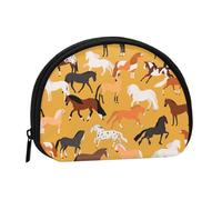 Différents Types de Chevaux, Petite Trousse de Rangement pour Serviettes hygiéniques et Maquillage, Porte-Monnaie pour Femme