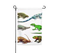 Différents types de drapeaux de jardin lézard 30,5 x 45,7 cm pour printemps, été, automne, hiver, drapeaux saisonniers double face, bannière pour extérieur et intérieur pour décoration de maison