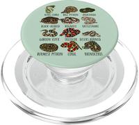Différents types d'espèces de serpents Espèces exotiques Reptile PopSockets PopGrip pour MagSafe