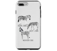 Différents Types d'espèces de zèbres pour Les Amoureux des Animaux Sauvages Coque pour iPhone 7 Plus/8 Plus