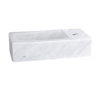 Differenz Helios Vasque a Poser Marbre Blanc - Lavabo Salle