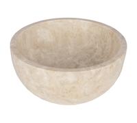 Differnz Boomer Vasque à poser - 21x12cm - ronde - Marbre - Beige 36.102.33