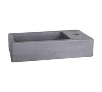 Differnz Force lave-mains 40x22x8cm 1 trou de robinet Béton 38.005.32