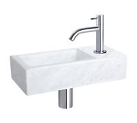 Differnz Helios Ensemble Lave-mains - Lavabo pour WC avec Robinet Courbé Chrome