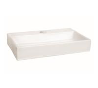 Differnz lavabo compact en céramique 38x7x24cm 1 trou de robinetterie blanc 38.003.00