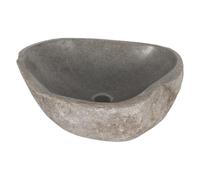 Differnz Lombok vasque - 40x50cm - pierre de rivière gris 36.102.53