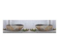 Differnz Lombok vasque 40x50cm pierre de rivière gris ENSEMBLE de 2 36.102.40