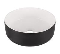 Differnz MIRA Vasque à poser - 36x12cm - céramique - noir/blanc 38.009.02
