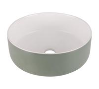 Differnz MIRA Vasque à poser - 36x12cm - céramique - vert/blanc 38.009.05