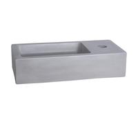 Differnz Ravo Lavabo lave-mains Béton gris clair 38.5 x 18.5 x 9 cm 38.005.34