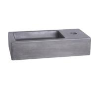 Differnz Ravo Lave-mains Béton gris foncé 38.5 x 18.5 x 9 cm 38.005.35